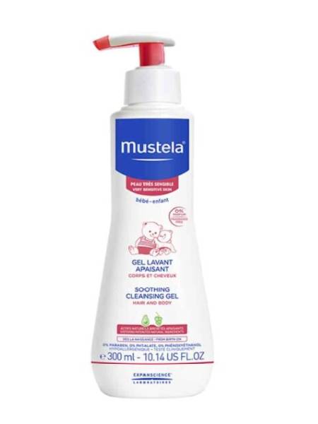 Mustela Soothing Cleansing Gel<br>جێڵی خۆشتن بۆ پێستی زۆرهەستیار